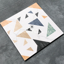 Nordic small tiles 300 kitchen wall tiles balcony tiles color geometric tiles toilet porch non-slip floor tiles