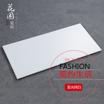 Nordic style kitchen and bathroom brick pure white light matte white wall tile kitchen bathroom bright glazed tile 300 600