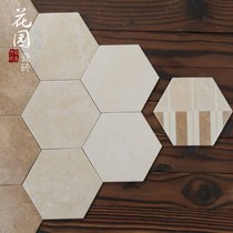 Nordic tiles Moroccan hexagonal tiles tiles non-slip floor tiles hexagonal bathroom kitchen Western restaurant cement tiles