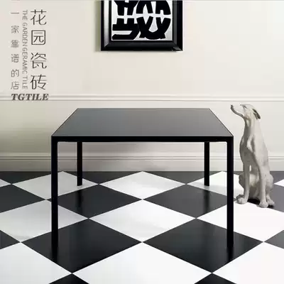 Nordic style kitchen and bathroom 300x300 black and white gray matching floor tiles Kitchen powder room wall and floor tiles Glazed tiles