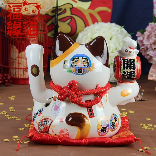 福缘猫 Очень большая электрическая японская касса, на удачу, подарок на день рождения