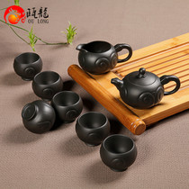 Oulong handmade purple clay Xishi pot Yixing purple sand teapot complete set of Kung Fu tea household
