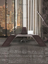 Italian creative desk Modern minimalist study desk Fashion computer desk Light luxury boss table Model room