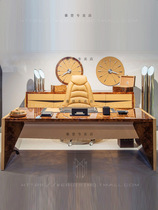 Desk Minimalist Modern Design Sense Italian Solid Wood Baking Varnish Boss Table Presidents Table Home Books Room Desk