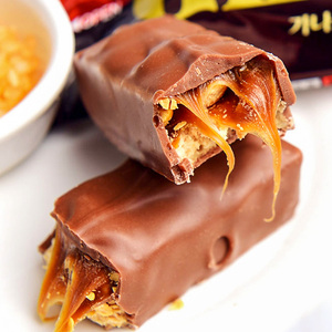 Korean food imports snacks Lotte Ghana peanut sandwich chocolate bar 50g * 10 almond energy bars