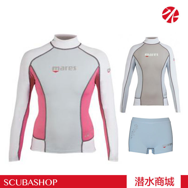 Boutique MARES Long sleeves TRILASTIC Women's sunscreen waterproof mother UPF50 snorkeling diving