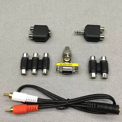 3 5 Audio male to double three RCA Lotus one point two 23RCA to double Lotus conversion BNC VGA straight head