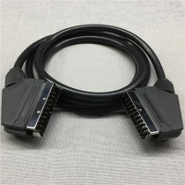 European and Japanese universal SCART broom cable 21-core full-pin male-to-male audio and video cable color monitor TV connection cable