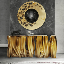 Degas Light Extravaganza Art Genguan Cabinet Leaning Against Wall Xuanguan Terrace Door Hall Decoration Cabinet Tree Root End View Table Designer