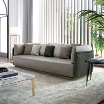 DEGAS DEGAS fabric living room Modern simple Nordic small apartment long chair Light luxury one-word type 2 4m sofa