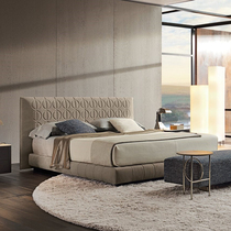 DEGAS DEGAS Italian minimalist light luxury bed simple home bedroom bed Villa small Apartment 1 8 m double bed