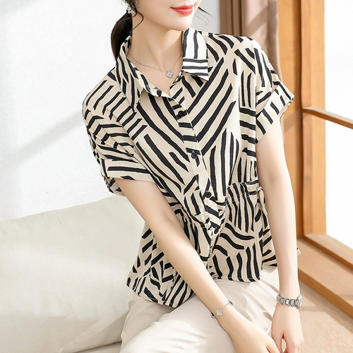 Рубашка для матери, модная футболка с коротким рукавом, для среднего возраста