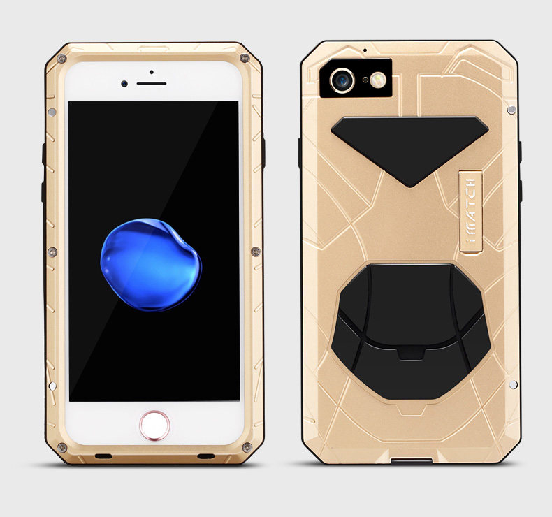 iMatch Water Resistant Shockproof Dust/Dirt/Snow-Proof Aluminum Metal Case Cover for Apple iPhone 7 Plus & iPhone 7