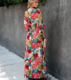 Длинная пляжная куртка, купальник, одежда для защиты от солнца, пляжное платье, свободный крой, большой размер