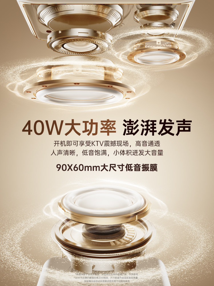 Jinyun K800 Lyric Speaker Home Karaoke Microphone Integrated Family Ktv Outdoor Bluetooth Singing Speaker