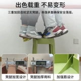 Пластиковый стул сгущенный домашний обеденный стол Высокий стул Простой современный гостиная запасной табурет может сложить круглую мельницу с круглым стулом