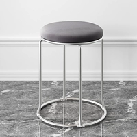 【Классическая серебряная полка】 серая бархатная ткань