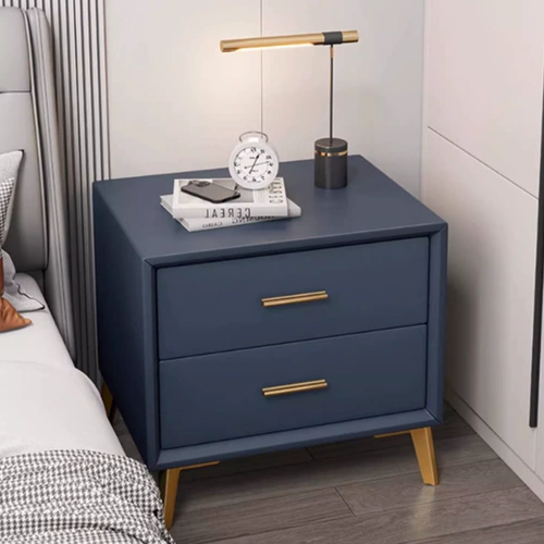Простая прикроватная тумбочка для дома, спальни, шкаф для хранения, современный легкий роскошный каркас из цельного дерева, прикроватная небольшая стойка для хранения