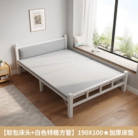 [Мягкая сумка голова кровати - стабильная и непоколебимая] белый, 190 длиной, 100 шириной, ☆ Нет установки + толстая стальная пластина