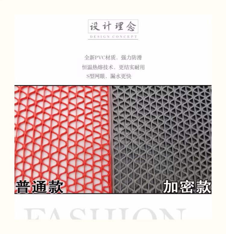 cắt không thấm thảm rỗng nhựa PVC thảm không trơn trượt phòng tắm nhà bếp mat S-type thảm lưới thảm có thể được tùy chỉnh - Thảm sàn thảm chống trượt nhà tắm