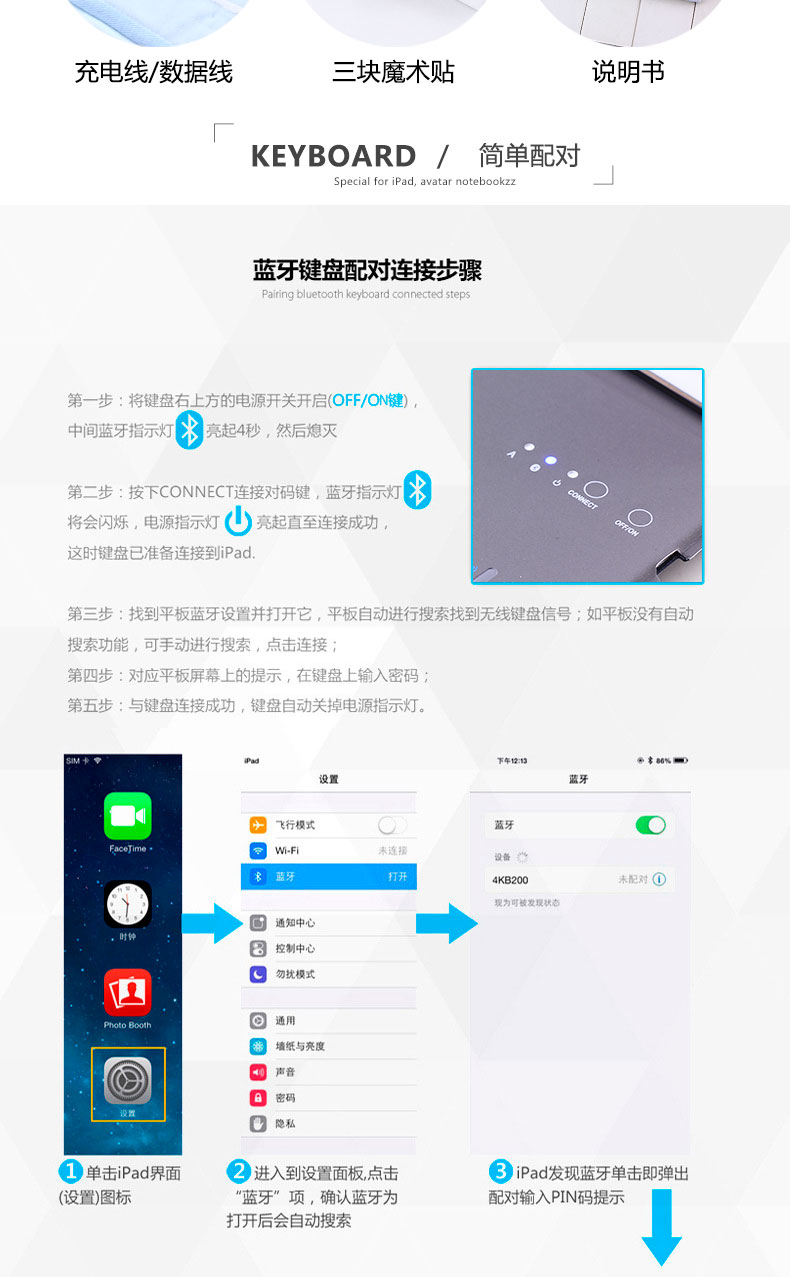 Jeefanc kê tấm 4 trường hợp 4 thế hệ 1 thế hệ 2 PLUS thế hệ bàn phím Bluetooth không dây chuột 3 thế hệ Tablet PC Case vỏ mipad8 kê bốn inch 10,1 inch 7,9 inch LTE - Phụ kiện máy tính bảng ốp ipad air 2