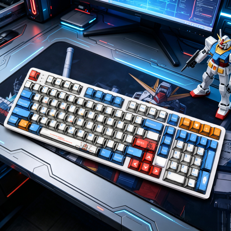 Leobog Hi98Cpro Three-Mode Aluminum Gasket Mechanical Keyboard Bluetooth Hot-Swappable for Office and Gaming