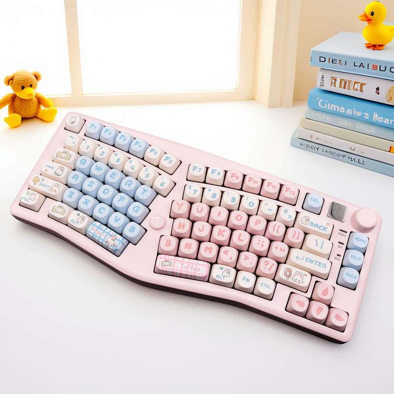 Leobog A75 Ergonomic Alice75 Mechanical Keyboard Three-Mode Bluetooth Hot-Swappable Customized Mac Office