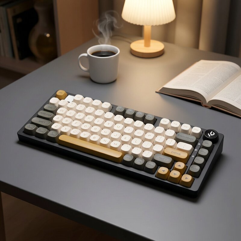 Leobog Hi75C Customized Single-Mode Wired Mechanical Keyboard Aluminum Alloy Office Gaming Computer Keyboard Mac