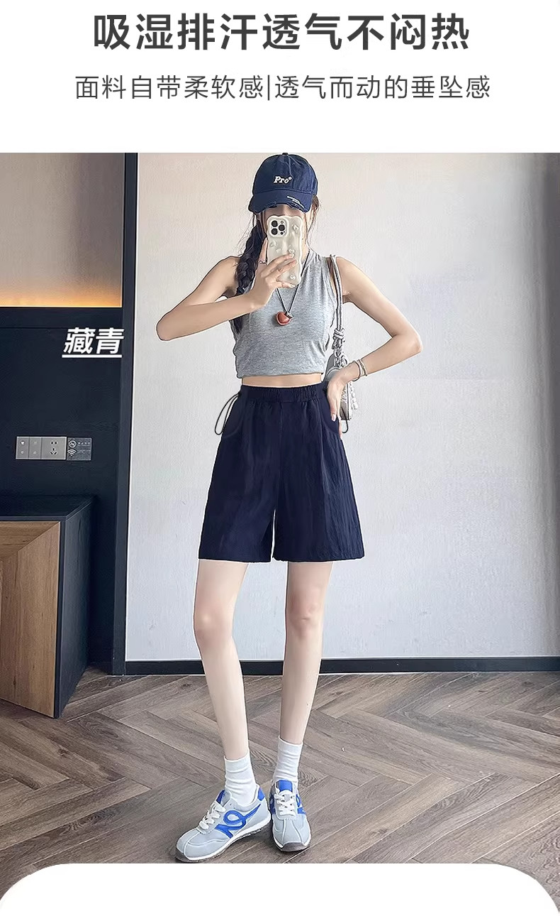孕妇短裤夏季薄款外穿2026新款亚麻阔腿裤孕期不勒肚子打底裤夏装 — 5