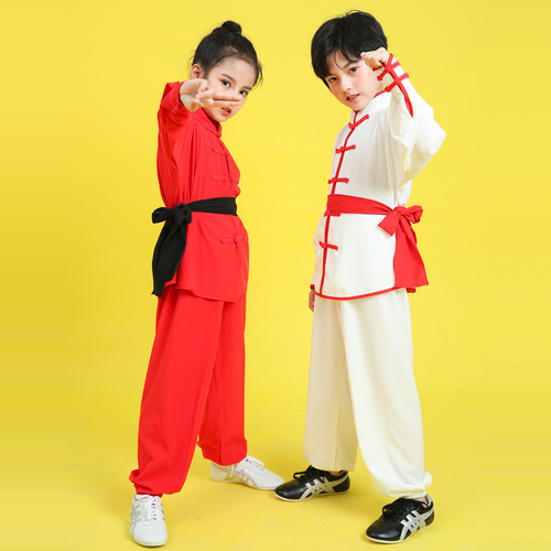 Boys Martial arts Kungfu & Tai-Chi Uniforms for Girls Children martial arts clothing performance clothing men and women kung fu training clothes children long short sleeve training clothes Taiji martial arts clothes