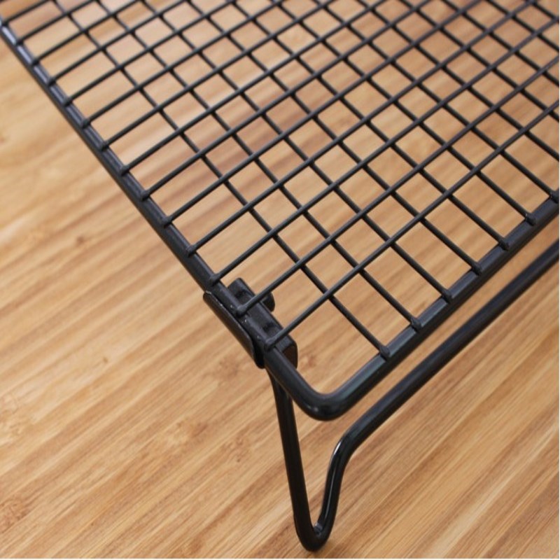 Back-off Sticky Bread Cold With Tool Leg Frame Cooling Fold Mesh Rack Cake Black Mesh Not Barbecue Baking Shelf