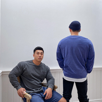 Autumn and winter new casual thin long sleeve T-shirt men loose round neck cotton fitness sports training top base shirt