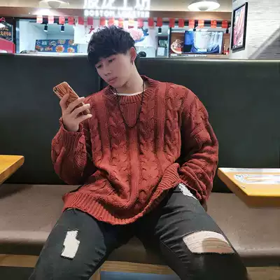 BEESTRONG oversized warm fitness sweater men's autumn and winter loose trend sweatpants thick cotton T-muscle sweater