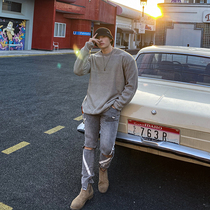 Autumn and winter sports leisure round neck sweater men loose outdoor Joker top training fitness sweater long sleeve