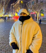 Plus velvet loose size sports sweater jacket warm windproof fitness training outdoor lamb wool cotton jacket men trend