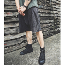 Loose European and American do old sports shorts mens training fitness stretch breathable five-point pants running leisure summer