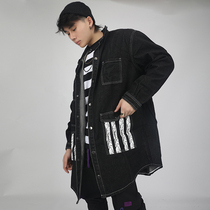 BEESTRONG autumn and winter new denim clothes Korean version of tide outdoor sports loose fitness coat coat mens tide