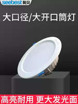 Shi Bei LED downlight Ceiling living room ceiling light Aisle embedded 12W ultra-thin large wattage spotlight large opening hole