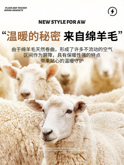 Sheepskin Gloves for Men 2025 New Winter Driving Fleece-Lined Warm Touch Screen Cycling Windproof and Cold-Proof Genuine Leather Gloves for Women