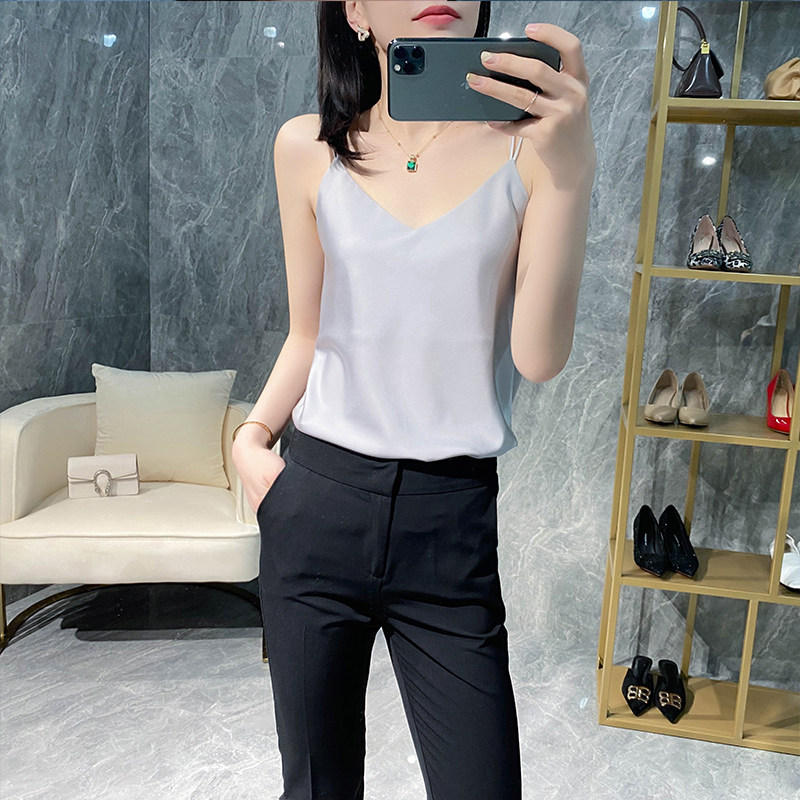 Shadow Silk Hanging with Vest Woman Samsung Silk Silk Silk Silk Suite Summer