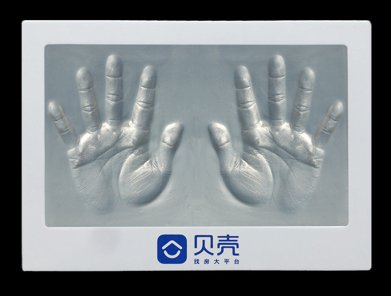 Hand - handed business mode star meeting will hand print fast - dry hand printing hand printing hand - printing hand - printing hand - foot printing ceremony