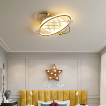 Childrens room lights simple modern bedroom lights Nordic creative warm romantic boys and girls planet room ceiling lights