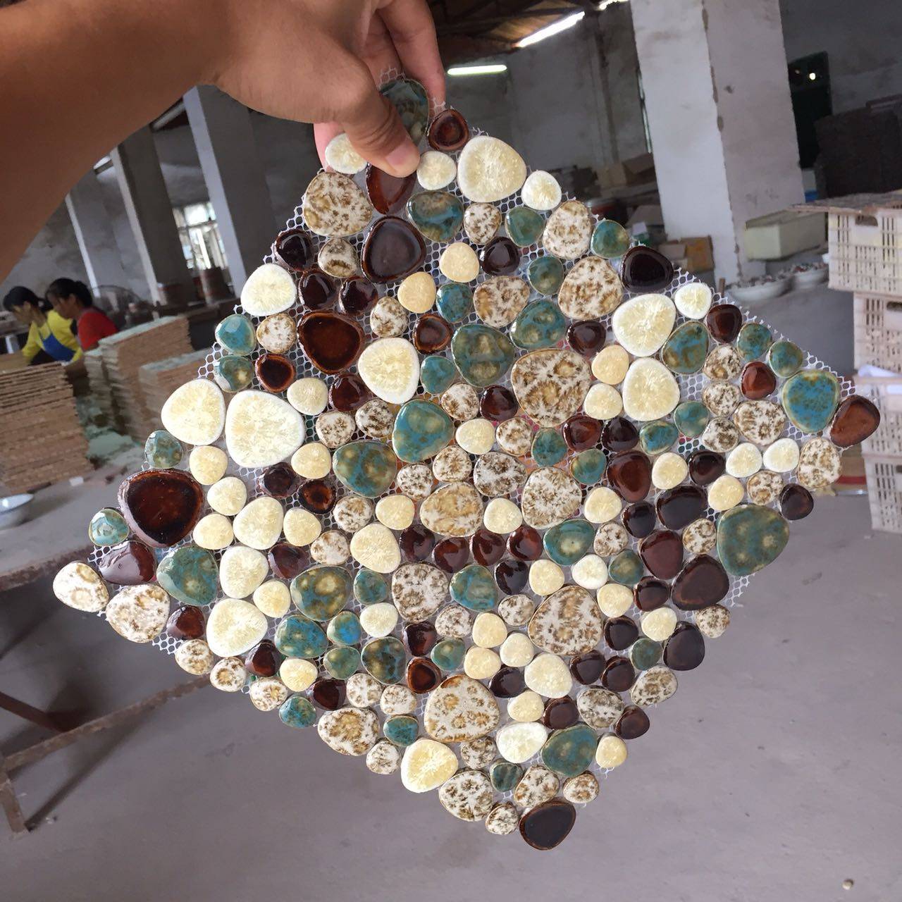 diy flower pot flower altar Jingdezhen Ceramics Kilo mosaic Magnetic brick and ground floor Fish Pool Spa Pool Pool Pool