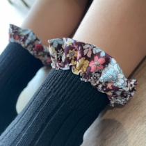 Childrens socks tide ins Korea spring and autumn cotton girls socks baby socks lace stockings pile pile