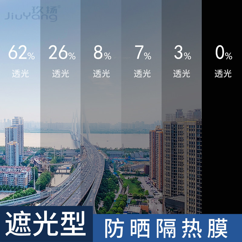 Shading film glass stickers light-tight window sticker anti-UV anti-light shading film window sunscreen thermal insulation film-Taobao