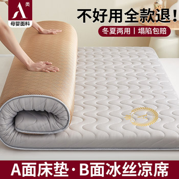 Ice Silk Mat Double-Sided Mattress Soft Cushion Home Bedroom Mat Student Dormitory Single Rental Special Winter and Summer Dual-Use