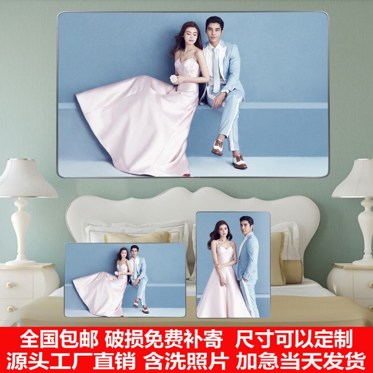 Wedding Photo Frame Display, Photo Printing, Enlargement, Wall Hanging, Bedroom Bedside, Wedding Photos, Family Photos, Printing and Production