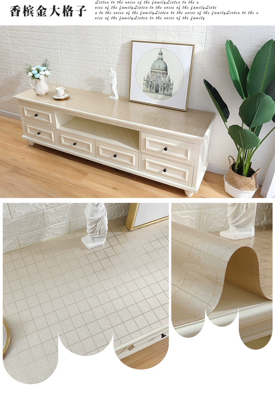 Bắc Âu bàn cà phê khăn trải bàn không thấm nước và chống dầu chống bỏng bàn cà phê dùng một lần pad TV tủ khăn trải bàn PVC net đỏ bảng mat - TV