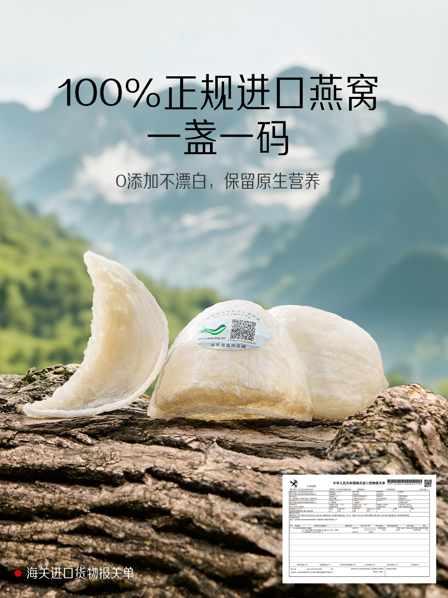 [New Year Gift Box] Yanzhiwu 5-Star Dried Bird's Nest 100g Imported from Indonesia, Authentic Bird's Nest for Pregnant Women