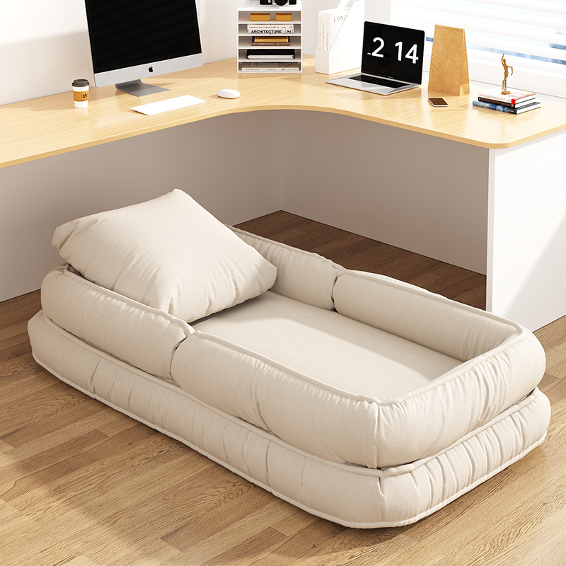 Human Dog Kennel Afternoon Folding Bed Single Office Balcony Bedroom Sloth Sofa Net Red Foldable Deck Chair-Taobao